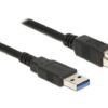 Kabel USB A-C, 3.1, wtyk/wtyk, 1.8m, czarny, wstecznie kompatybilne z USB 3.0, 2.0, 1.1