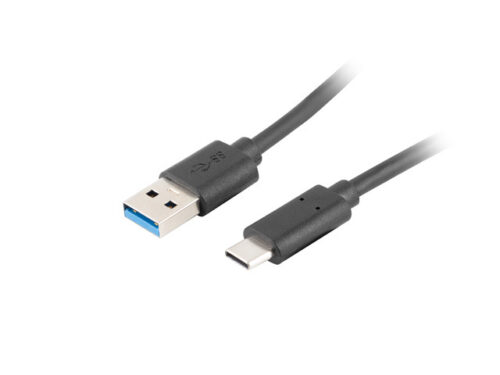 Kabel USB A-C, 3.1, wtyk/wtyk, 1.8m, czarny, wstecznie kompatybilne z USB 3.0, 2.0, 1.1