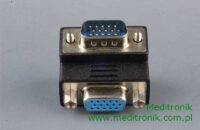 Adapter kątowy SVGA DSUB 15pin wtyk na gniazdo