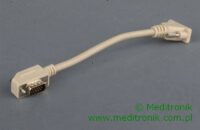 Adapter SVGA DSUB 15pin wtyk kątowy na gniazdo kabel 0,2m