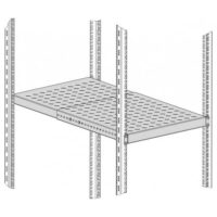 Półka 19" regulowana 1U mocowana na 4 belkach, 500-900mm