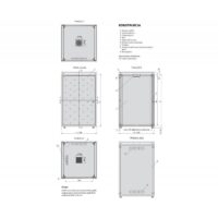 Biurowa szafka teleinformatyczna b. blatu 600x600 czarna 18U