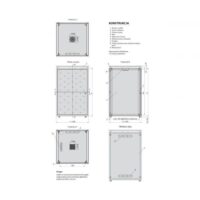 Biurowa szafka teleinformatyczna silent 600x600 18U b. blatu