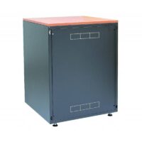 Biurowa szafka teleinformatyczna b. blatu 600x600 czarna 12U