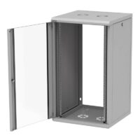 Szafka jednosekcyjna 19" Z-CUBE 21U, 600x450mm drzwi szklane