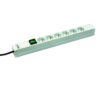 Listwa zasilająca rack 19" 6 gniazd z bolcem Listwa zasilająca rack 19" 6 gniazd z bolcem