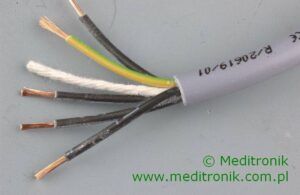 Kabel PVC Control 5x0,75mm2, szary PVC;300/500V; test 3000V