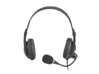 Słuchawki nauszne Natec drone z mikrofonem czarne (nieprawidłowe opakowanie)