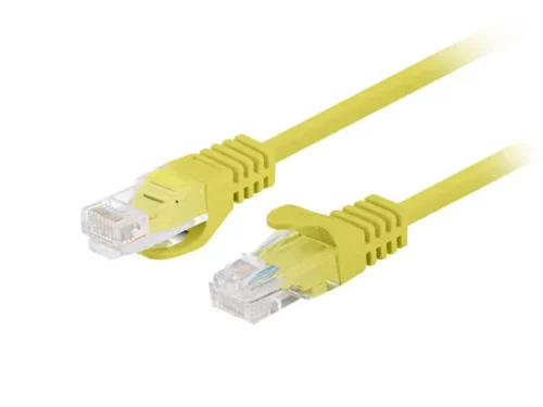 Patchcord kat.5e utp 7.5m żółty fluke passed Lanberg