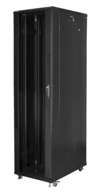 Szafa instalacyjna rack stojąca 19" 47U 800x1000 czarna Lanberg (flat pack)