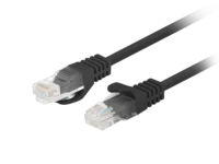 Patchcord kat.5e utp 7.5m czarny fluke passed Lanberg