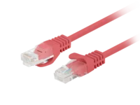 Patchcord kat.5e utp 7.5m czerwony fluke passed Lanberg