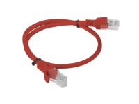 Patchcord kat.5e utp 0.5m czerwony fluke passed Lanberg 10-pack