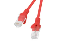 Patchcord kat.5e utp 10m czerwony fluke passed Lanberg