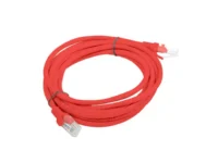 Patchcord kat.6Utp 3m czerwony fluke passed Lanberg