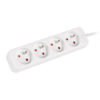 Listwa przedłużacz 4x230V kabel 1,5m biała bez włącznika