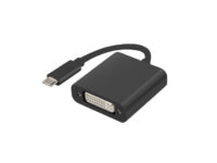 Adapter USB C-DVI-I, wtyk/gniazdo, 15cm, C męskie na DVI-I żeńskie