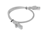 Patchcord kat.5e utp 1m szary fluke passed Lanberg 10-pack