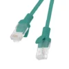 Patchcord kat.5e utp 0.5m zielony fluke passed Lanberg 10-pack