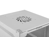 Szafa instalacyjna rack wisząca 10" 9U 280x310 szara drzwi szklane Lanberg (flat pack)