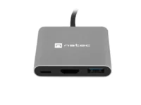 Multiport adapter Natec fowler mini usb-c->usb 3.0, hdmi 4k, usb-c pd Multiport adapter Natec fowler mini usb-c->usb 3.0, hdmi 4k, usb-c pd