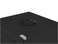 Szafa instalacyjna rack wisząca 10" 4U 280x310 czarna drzwi metalowe Lanberg (flat pack)