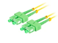 Patchcord światłowodowy sm sc/apc-sc/apc duplex 3.0mm lszh g657a1 15m żółty Lanberg