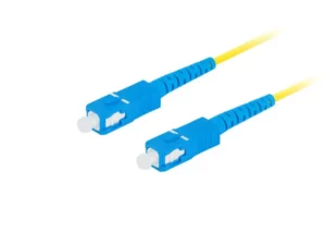 Patchcord światłowodowy sm sc/upc-sc/upc simplex 3.0mm lszh g657a1 2m żółty Lanberg