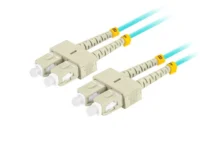 Patchcord światłowodowy mm SC-SC UPC duplex 3.0mm om3 50/125 lszh 2m aqua Lanberg