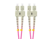 Patchcord światłowodowy mm SC-SC UPC duplex 3.0mm om4 50/125 lszh 2m fioletowy Lanberg Patchcord światłowodowy mm SC-SC UPC duplex 3.0mm om4 50/125 lszh 2m fioletowy Lanberg