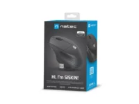 Mysz Natec siskin 2 bezprzewodowa 1600dpi bluetooth 5.0 + 2.4ghz czarna