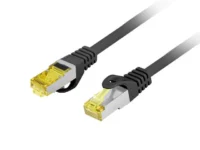 Patchcord kat.6a s/ftp lszh cu 0.5m czarny fluke passed Lanberg