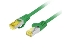 Patchcord kat.6a s/ftp lszh cu 0.5m zielony fluke passed Lanberg