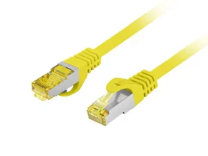 Patchcord kat.6a s/ftp lszh cu 0.5m żółty fluke passed Lanberg