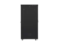 Szafa instalacyjna rack stojąca 19" 42U 800x1200 czarna drzwi szklane lcd Lanberg (flat pack) v2