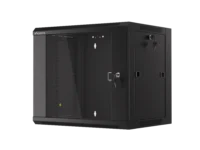 Szafa instalacyjna rack wisząca 19" 9U 450 szybki montaż czarna Lanberg (flat pack)