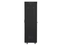 Szafa instalacyjna rack stojąca 19" 42U 600x600 czarna drzwi szklane lcd Lanberg (flat pack) v2 Szafa instalacyjna rack stojąca 19" 42U 600x600 czarna drzwi szklane lcd Lanberg (flat pack) v2
