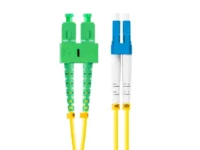 Patchcord światłowodowy sm LC-SC/APC duplex 3.0mm lszh g657a1 2m żółty Lanberg