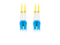Patchcord światłowodowy sm LC-LC UPC duplex 3.0mm lszh g657a1 10m żółty Lanberg