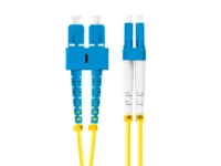 Patchcord światłowodowy sm sc/upc-lc/upc duplex 3.0mm lszh g657a1 5m żółty Lanberg