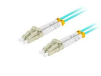 Patchcord światłowodowy mm lc/upc-lc/upc duplex 3.0mm om3 50/125 lszh 10m aqua Lanberg