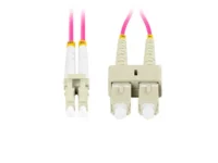 Patchcord światłowodowy mm LC-SC UPC duplex 3.0mm om4 50/125 lszh 2m fioletowy Lanberg Patchcord światłowodowy mm LC-SC UPC duplex 3.0mm om4 50/125 lszh 2m fioletowy Lanberg