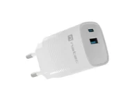 Ładowarka sieciowa Natec ribera gan 1x usb-a + 1x usb-c 30w biała