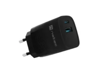 Ładowarka sieciowa Natec ribera gan 1x usb-a + 1x usb-c 30w czarna