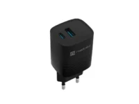 Ładowarka sieciowa Natec ribera gan 1x usb-a + 1x usb-c 30w czarna