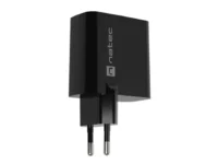 Ładowarka sieciowa Natec ribera gan 1x usb-a + 1x usb-c 65w czarna