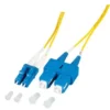 Patchcord SM, 9/125, SC/PC-LC/PC duplex dł. 2m