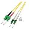 Patchcord SM, 9/125, SC/APC-LC/APC duplex dł. 2m