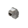 Adapter RJ45 kat. 6A STP Keystone Snap-In 90° kątowy metalowa obudowa