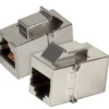 Adapter RJ45 kat. 5e STP Keystone Snap-In metalowa obudowa